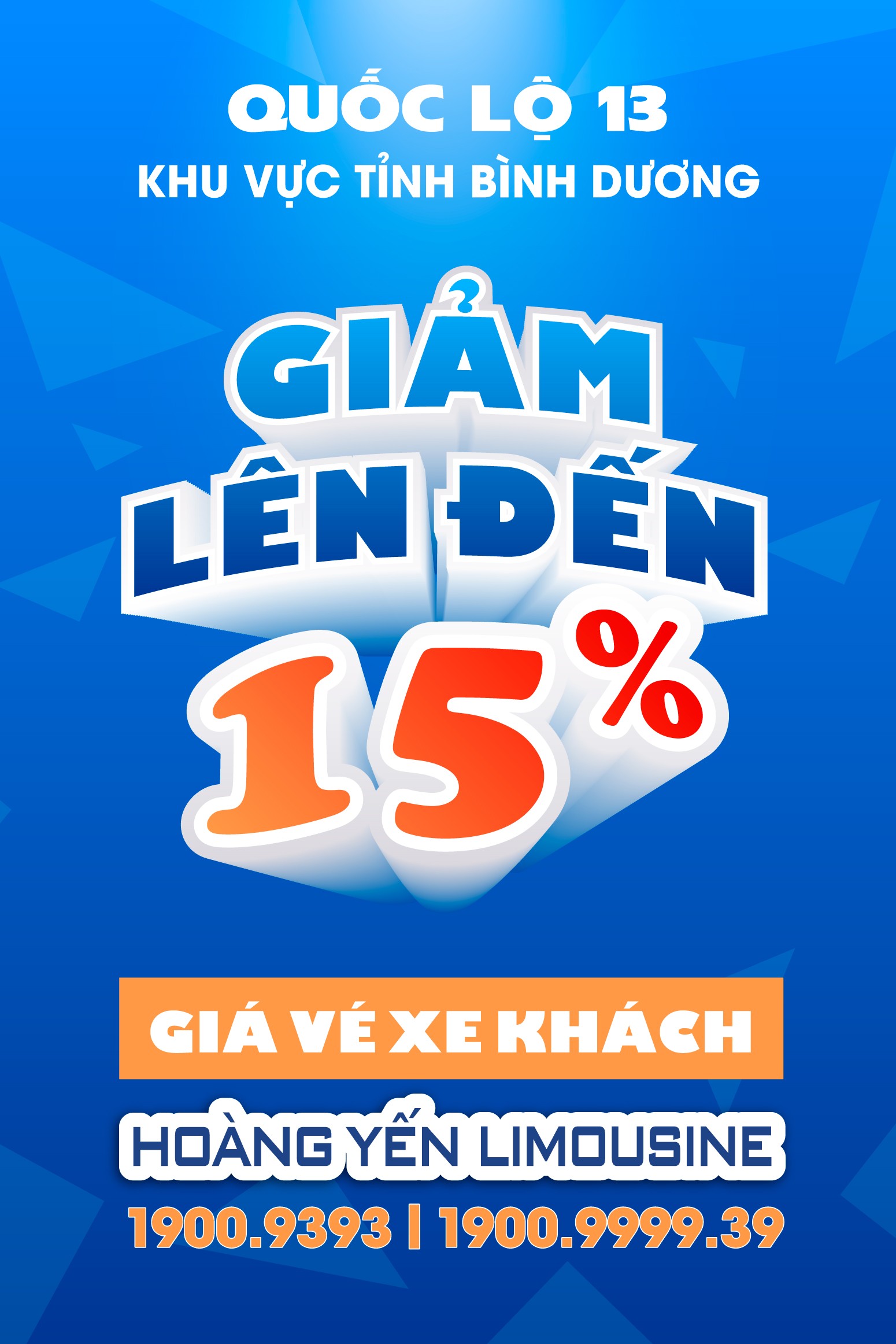 Ưu đãi 15% giá vé xe Hoàng Yến Limousine