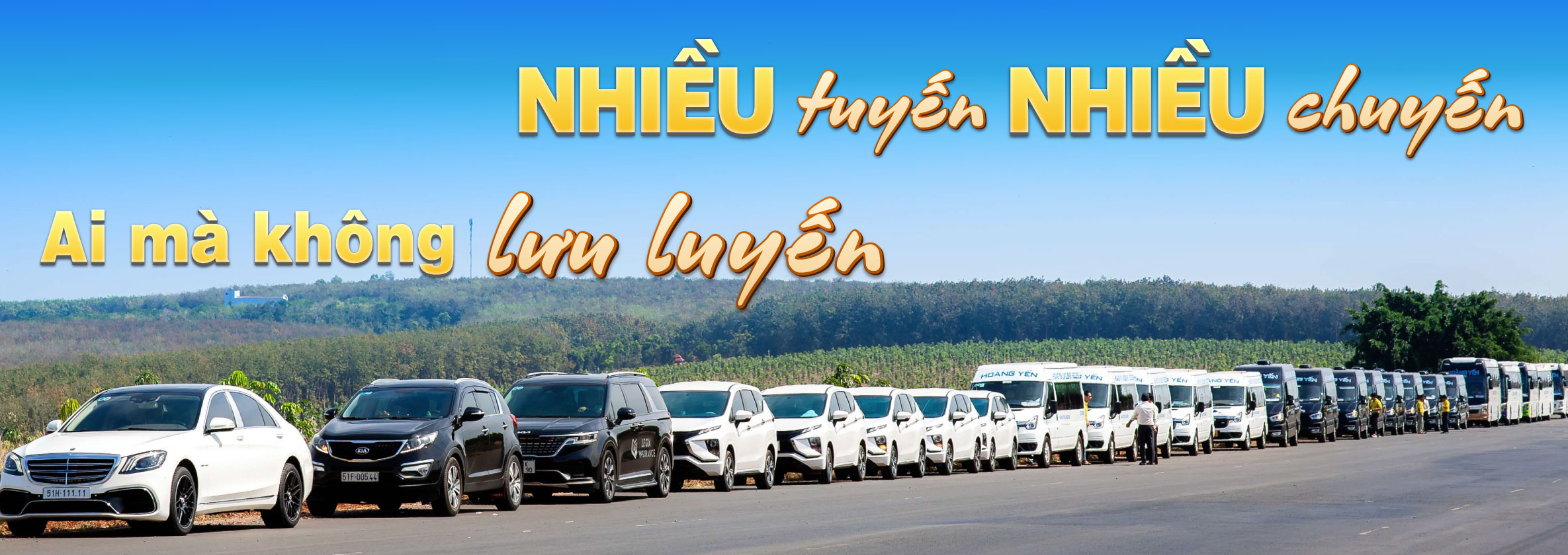 Xe khách Hoàng Yến - Nhiều xe nhiều tuyến