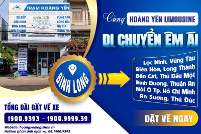 XE KHÁCH BÌNH LONG ĐI TP. HỒ CHÍ MINH, BÌNH DƯƠNG, ĐỒNG NAI, VŨNG TÀU
