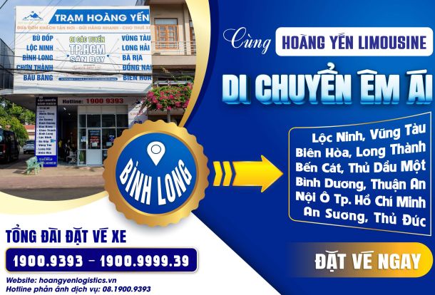 XE KHÁCH BÌNH LONG ĐI TP. HỒ CHÍ MINH, BÌNH DƯƠNG, ĐỒNG NAI, VŨNG TÀU