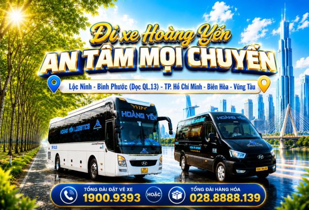 XE KHÁCH HOÀNG YẾN LOGISTICS - AN TOÀN, ĐÚNG GIỜ, ĐỒNG HÀNH MỌI HÀNH TRÌNH