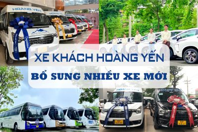 XE KHÁCH HOÀNG YẾN – BỔ SUNG NHIỀU XE MỚI