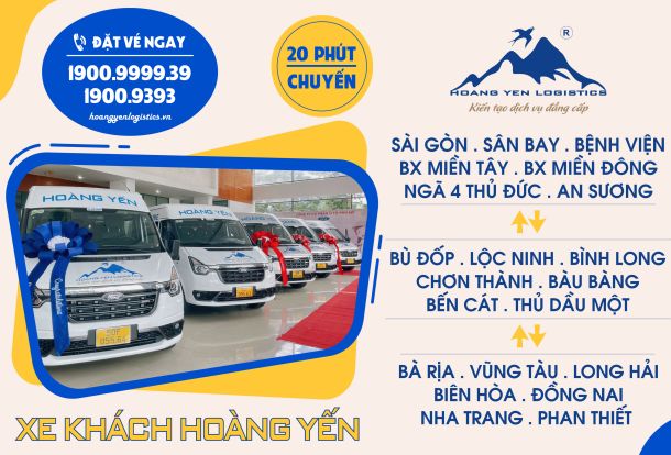 XE KHÁCH HOÀNG YẾN – DỊCH VỤ VẬN CHUYỂN TOÀN DIỆN