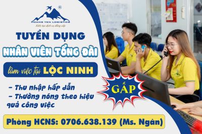 HOÀNG YẾN LOGISTICS TUYỂN DỤNG NHÂN VIÊN TỔNG ĐÀI LÀM VIỆC TẠI LỘC NINH