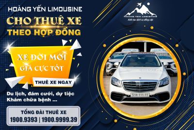 ជួលរថយន្ត HOANG YEN តាមកិច្ចសន្យា៖ ជាជម្រើសដ៏ល្អឥតខ្ចោះសម្រាប់រាល់ព្រឹត្តិការណ៍