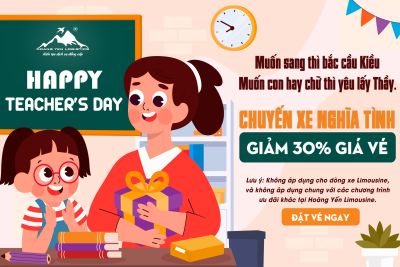 GIẢM VÉ XE CHO THẦY CÔ – MÓN QUÀ TRI ÂN TỪ HOÀNG YẾN LOGISTICS