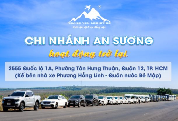 HOÀNG YẾN LIMOUSINE CHI NHÁNH AN SƯƠNG CHÍNH THỨC HOẠT ĐỘNG TRỞ LẠI