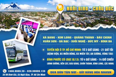 XE ĐI NGÃI GIAO - TUYẾN XE TỪ BÌNH PHƯỚC VÀ THÀNH PHỐ HỒ CHÍ MINH