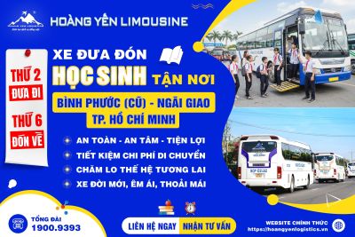 XE ĐƯA ĐÓN HỌC SINH BÌNH PHƯỚC - TP. HỒ CHÍ MINH | AN TOÀN & UY TÍN