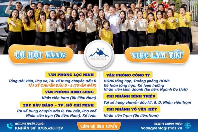VIỆC LÀM TỐT TẠI HOÀNG YẾN LOGISTICS – CƠ HỘI VÀNG, NẮM BẮT NGAY