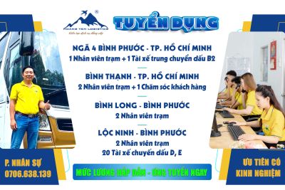 HOÀNG YẾN LIMOUSINE TUYỂN DỤNG THÁNG 09/2024